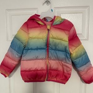 EPIC THREADS RAINBOW HOODED WINTER JACKET SIZE 3T